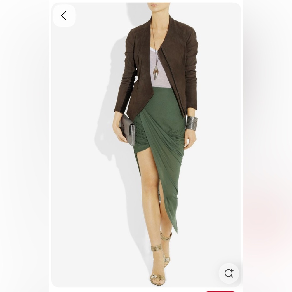 Helmet Lang Asymmetric wrap skirt size medium